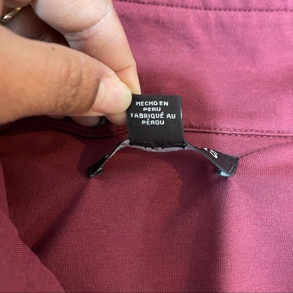 Michael Kors Mens Sweater 2XL Mock Neck Red Half Zip - Picture 11 of 14